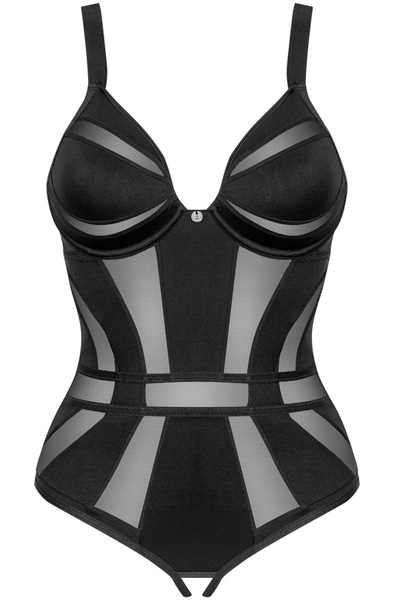 Obsessive Chic Amoria Crotchless Teddy - Teddy 3