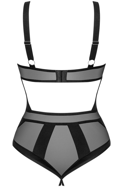 Obsessive Chic Amoria Crotchless Teddy - Teddy 4