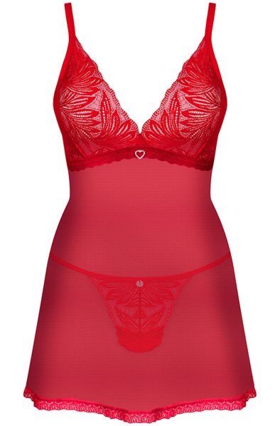 Obsessive Chilisa Babydoll & Thong - Babydoll lingerie 3