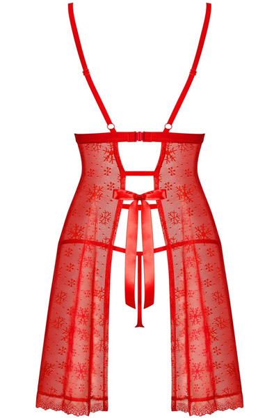 Obsessive Claussica Rot - Babydoll-Dessous 4