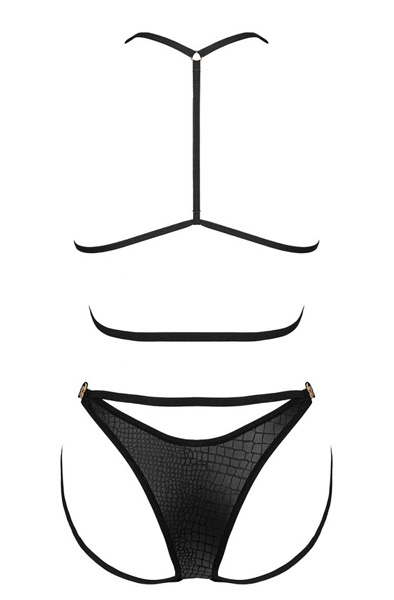 Obsessive Cobra Nive 2-teiliges Set Schwarz - BH & BH-Set 4