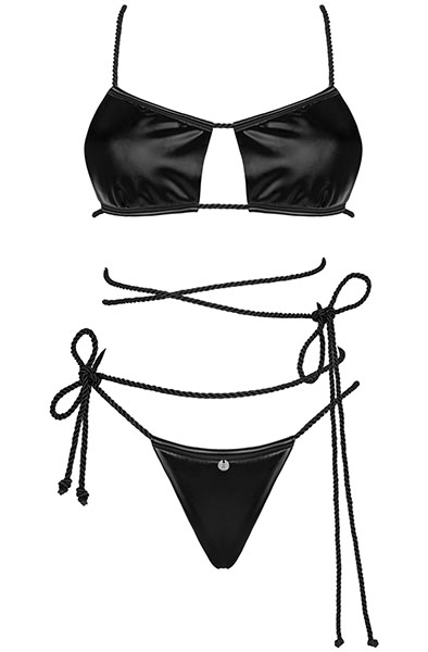Obsessive Cordellis 2-pcs Set Black - Sexy lingerie 3