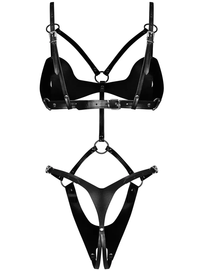 Obsessive Dame Controle Crotchless Teddy - Wetlook outfits 3