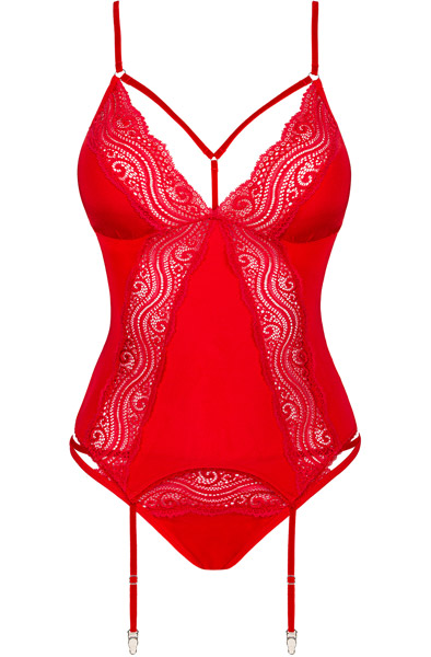 Obsessive Diyosa Korsett & Slip Rot - Korsett 3