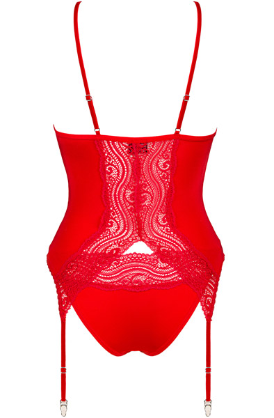 Obsessive Diyosa Korsett & Slip Rot - Korsett 4