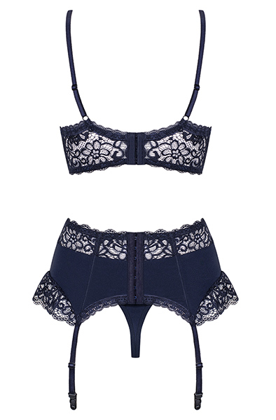 Obsessive Drimera 3 pcs Set Blue - Sexy lingerie 4