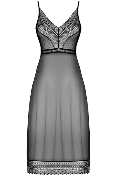 Obsessive Estiqua Chemise Schwarz - Sexy Dessous 3