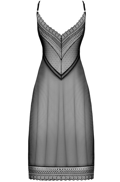 Obsessive Estiqua Chemise Schwarz - Sexy Dessous 4