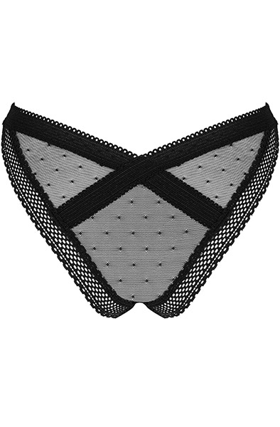 Obsessive Estiqua Panties Schwarz - Spitzenhöschen 4
