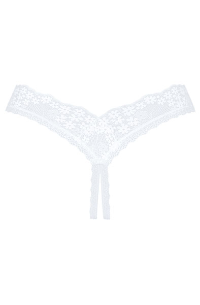 Obsessive Heavenlly Crotchless Thong - Panties with open crotch 4