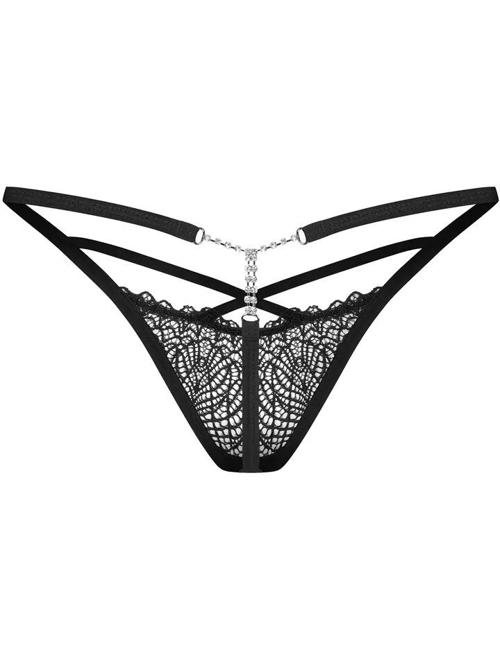 Obsessive Iliosa Thong Black - Stringtrosor 4