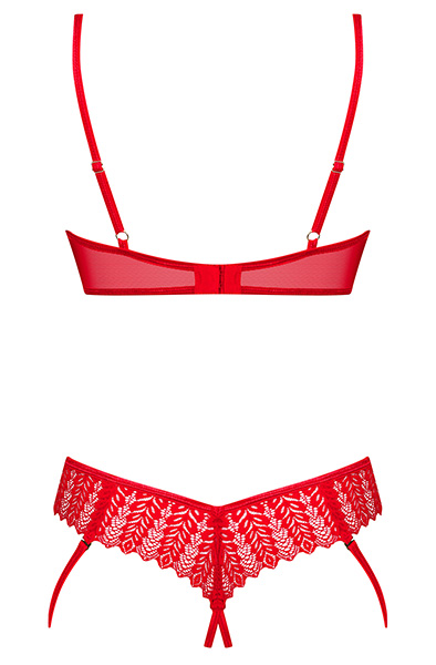 Obsessive Ingridia 2-pcs Crotchless Set - Sexy lingerie 4