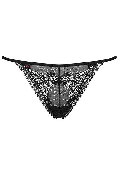 Obsessive Intensa Thong Black - Lace panties 4