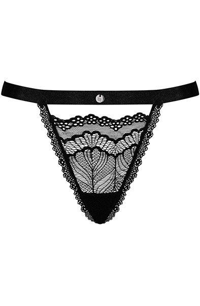 Obsessive Isabellia String Schwarz - Spitzenhöschen 3