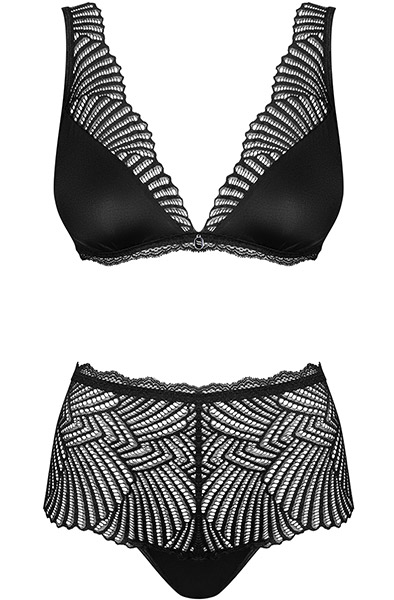 Obsessive Klarita 2-teiliges Set Schwarz - Sexy Dessous 3