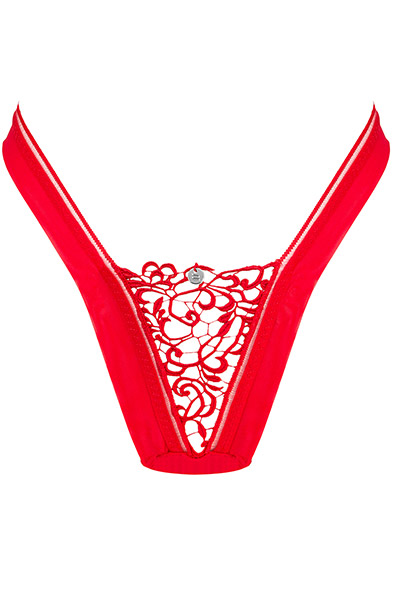 Obsessive Larisya String in Rot - Spitzenhöschen 3