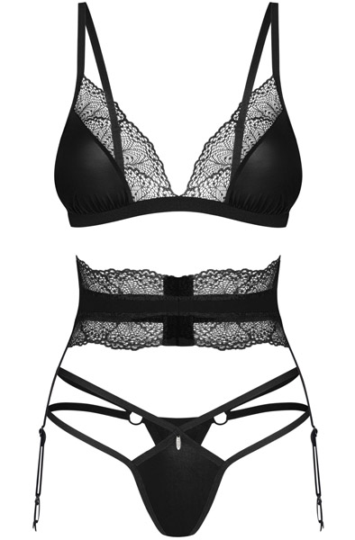 Obsessive Lobellis 3-pcs Set - Underklädesset 4