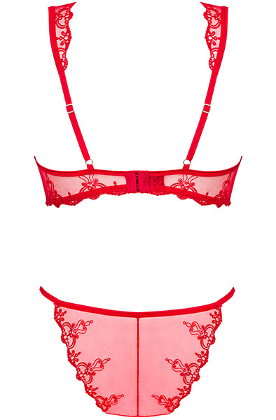 Obsessive Lonesia 2-pcs Set Red - Sexy lingerie 4