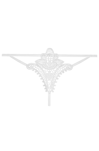 Obsessive Luiza Thong White - Lace panties 5