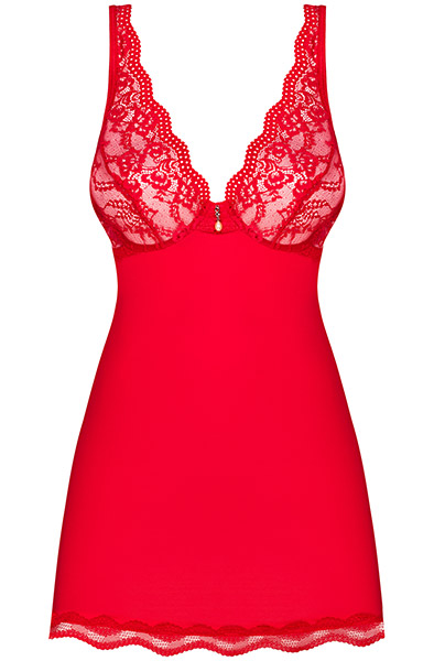 Obsessive Luvae Babydoll & String in Rot - Babydoll-Dessous 3