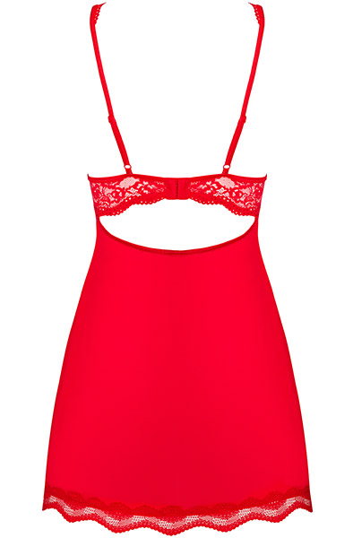 Obsessive Luvae Babydoll & String in Rot - Babydoll-Dessous 4
