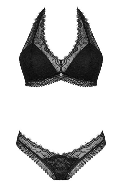 Obsessive Medilla 2-pcs Set Black - Bra & Bra Set 3