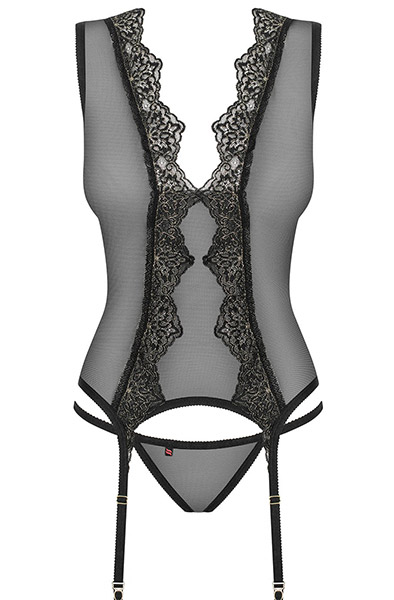 Obsessive Meshlove Korsett & String - Sexy Dessous 3
