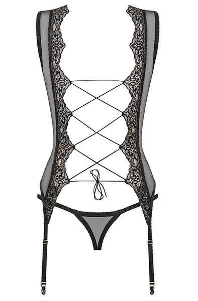 Obsessive Meshlove Korsett & String - Sexy Dessous 4