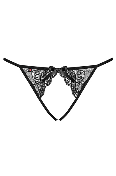 Obsessive Miamor Crotchless Panties Black - Crotchless panties 4