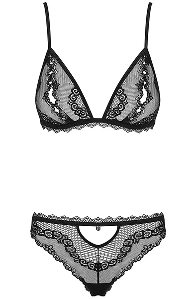 Obsessive Millagro 2-pcs Set Black - Sexy lingerie 3