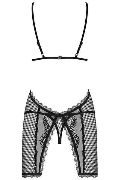 Obsessive Millagro Negligé & String Schwarz - Sexy Dessous 4