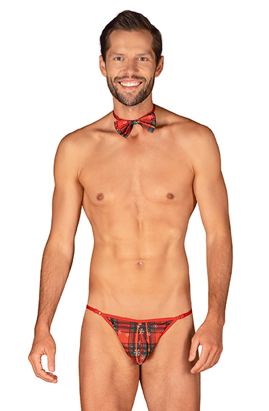 Obsessive Mr Merrilo String & Fliege - Jockstrap 1