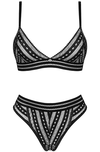 Obsessive Natilya 2-teiliges Set Schwarz - Sexy Dessous 3