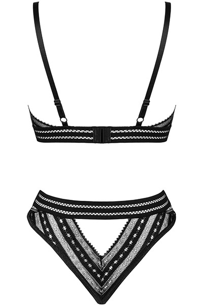 Obsessive Natilya 2-teiliges Set Schwarz - Sexy Dessous 4