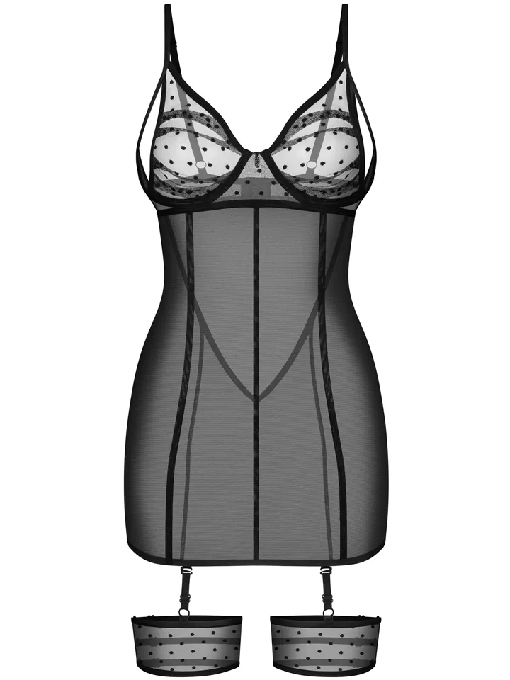 Obsessive Nuites Ruffled Chemise - Chemise & Babydoll 4