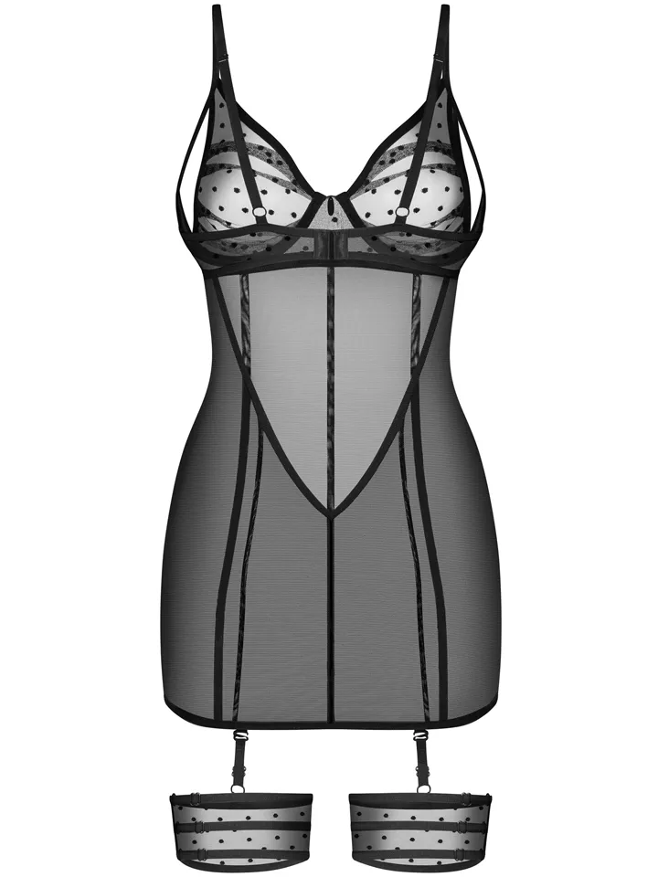 Obsessive Nuites Ruffled Chemise - Chemise & Babydoll 5