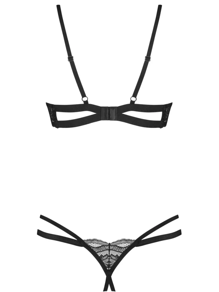 Obsessive Nutris 2-pcs Crotchless Set - Sexy lingerie 5