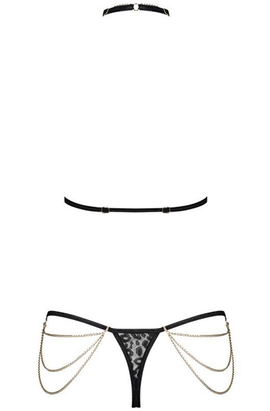 Obsessive Pantheria 2-pcs Set Black - Sexy lingerie 4