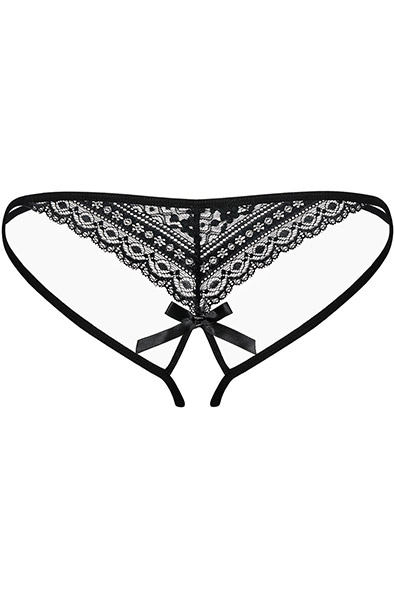 Obsessive Picantina Crotchless Thong - Lace panties 4