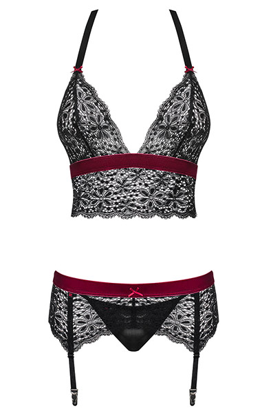 Obsessive Rossita Set 3-pcs - Sexy lingerie 3