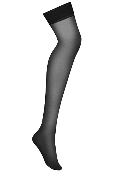 Obsessive S800 Stockings Black - Stay-ups 3