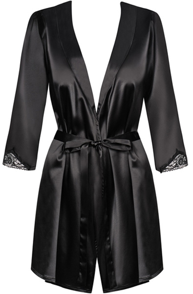 Obsessive Satinia Robe With Thong - Sexy lingerie 3