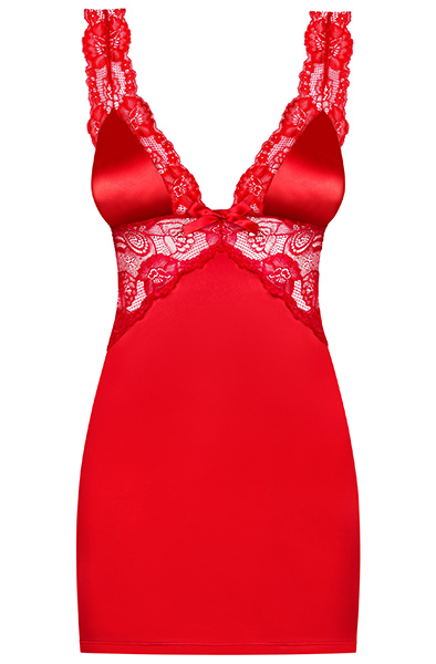 Obsessive Secred Chemise & Thong Red - Sexy lingerie 3