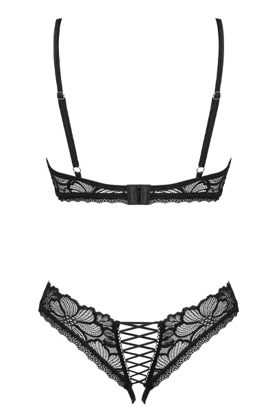 Obsessive Serafia 2-pcs Cupless Set - Bra & Bra Set 4