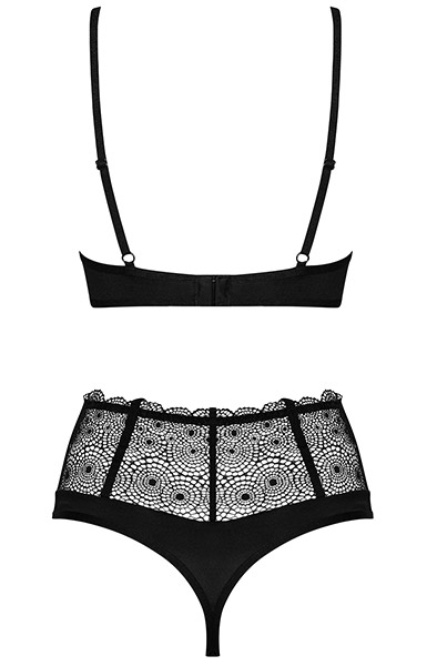 Obsessive Sharlotte 2-teiliges Set Schwarz - Sexy Dessous 4