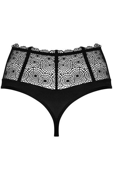 Obsessive Sharlotte Panties Schwarz - Spitzenhöschen 4