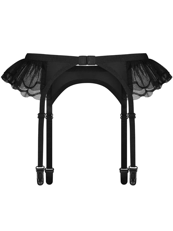 Obsessive Stelisa Garter Belt Black - Garter belt holder 5