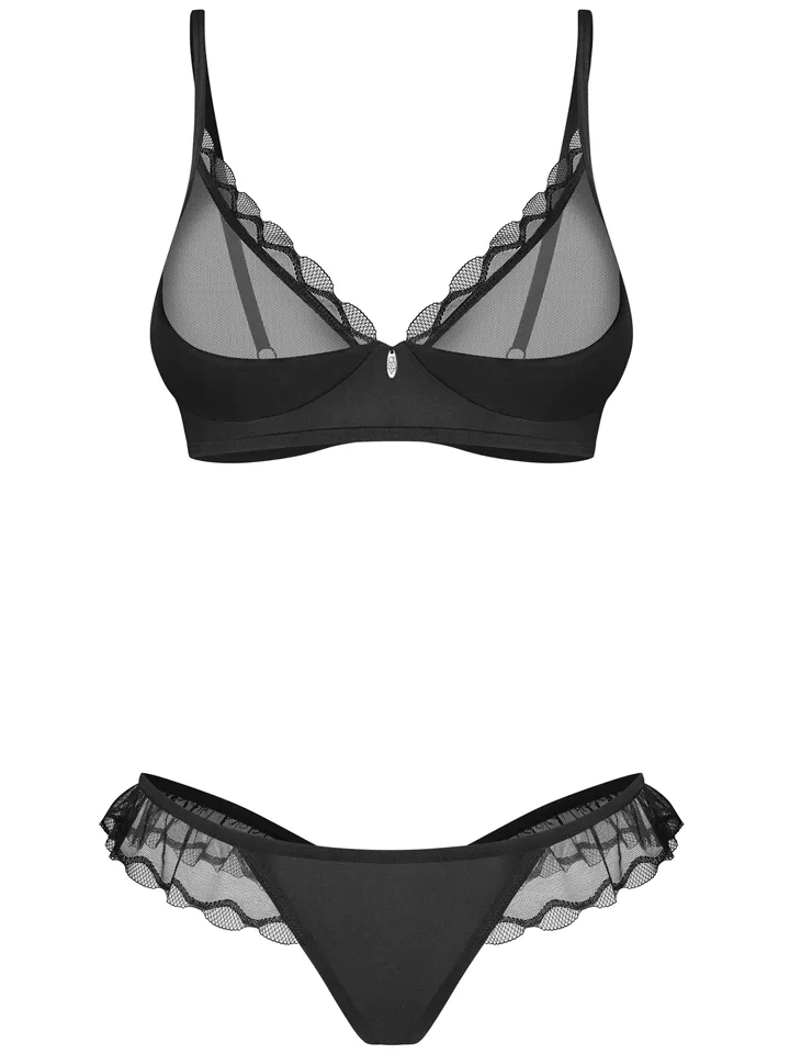 Obsessive Stelisa Lingerie Set Black - Underklädesset 5