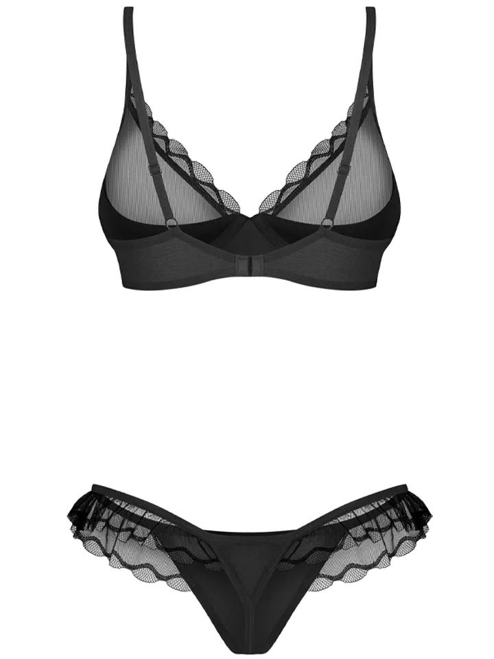 Obsessive Stelisa Lingerie Set Black - Underklädesset 6