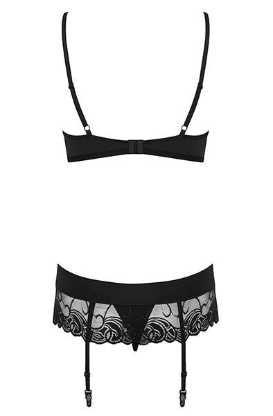 Obsessive Wonderia 3 pcs set Black - Sexy lingerie 5